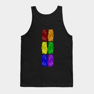 Rainbow gummy otters Tank Top